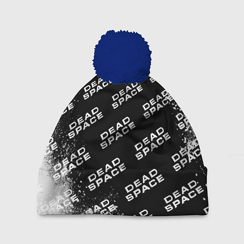 Шапка c помпоном Dead Space - Exposion Pattern / 3D-Тёмно-синий – фото 1