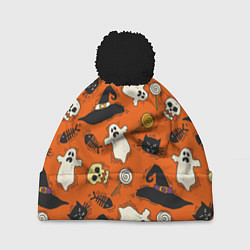 Шапка c помпоном Хэллоуинские шалости