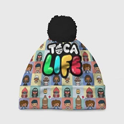 Шапка с помпоном Toca Life, цвет: 3D-черный