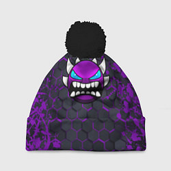 Шапка c помпоном Geometry Dash соты