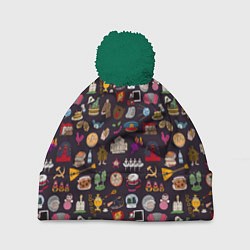 Шапка c помпоном Российская история и русская культура паттерн