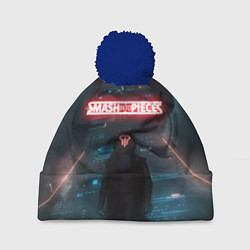 Шапка с помпоном Smash Into Pieces Big Bang Neon man, цвет: 3D-тёмно-синий