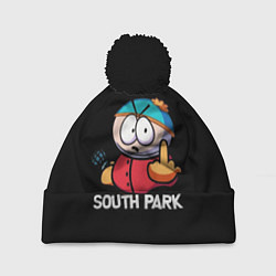 Шапка с помпоном Южный парк Эрик South Park, цвет: 3D-черный