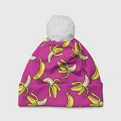 Шапка c помпоном Banana pattern Summer Color