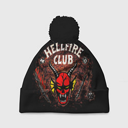 Шапка с помпоном Hellfire club, цвет: 3D-черный