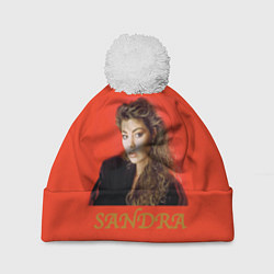 Шапка с помпоном Звёзды 80-х Sandra, цвет: 3D-белый