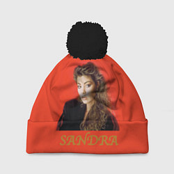 Шапка с помпоном Звёзды 80-х Sandra, цвет: 3D-черный