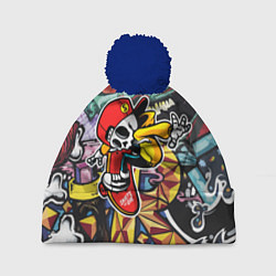 Шапка с помпоном Cool skater, цвет: 3D-тёмно-синий
