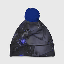 Шапка c помпоном Неоновые плиты, взрыв