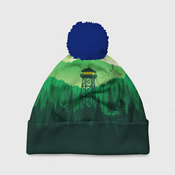 Шапка с помпоном Файрвотч, цвет: 3D-тёмно-синий