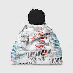 Шапка c помпоном Играем джаз