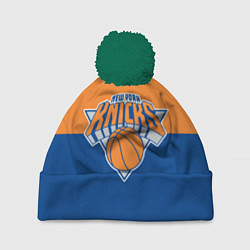 Шапка с помпоном Нью-Йорк Никс НБА, цвет: 3D-зеленый