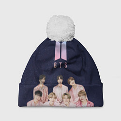 Шапка c помпоном BTS starry sky