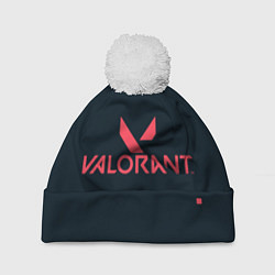 Шапка с помпоном Valorant игрок, цвет: 3D-белый