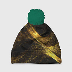 Шапка с помпоном Золотая пыльца, цвет: 3D-зеленый
