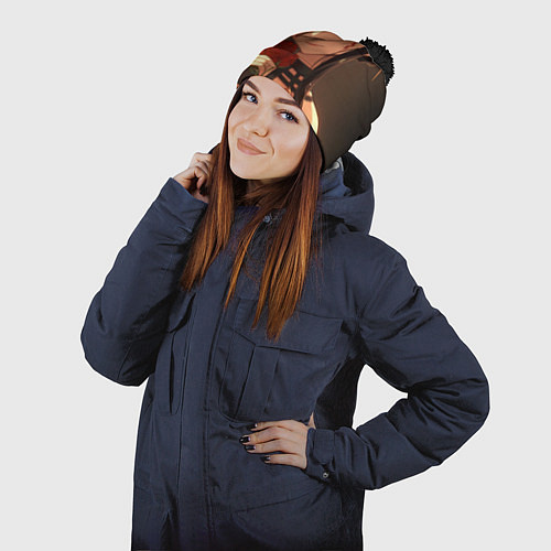 Шапка c помпоном Семья Шпиона Йор Форджер / 3D-Черный – фото 2