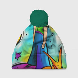 Шапка с помпоном Le Petit Prince, цвет: 3D-зеленый
