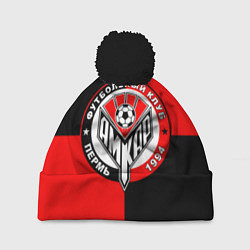Шапка с помпоном ФК Амкар, цвет: 3D-черный