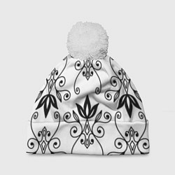 Шапка c помпоном Royal Lily - pattern