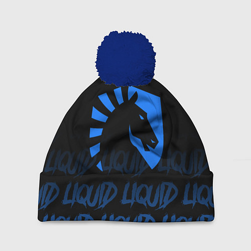Шапка c помпоном Team Liquid style / 3D-Тёмно-синий – фото 1