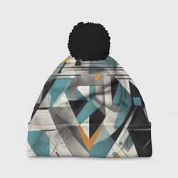 Шапка c помпоном Три человека авангард