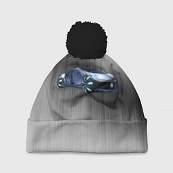 Шапка с помпоном Mercedes-benz AVTR, цвет: 3D-черный