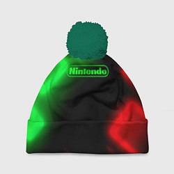 Шапка с помпоном Nintendo игровой мир, цвет: 3D-зеленый