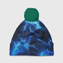 Шапка c помпоном Элементаль энергии текстура