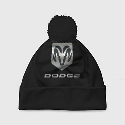 Шапка c помпоном Dodge logo