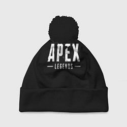 Шапка с помпоном Apex legends logo, цвет: 3D-черный