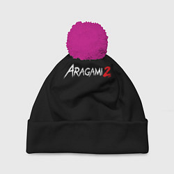 Шапка с помпоном Aragami, цвет: 3D-малиновый