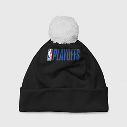 Шапка с помпоном NBA playoffs, цвет: 3D-белый