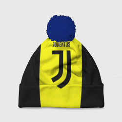 Шапка с помпоном Juventus sport geometry yellow, цвет: 3D-тёмно-синий