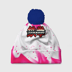 Шапка c помпоном Tekken neon flame