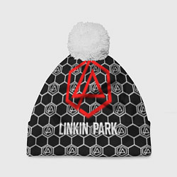 Шапка c помпоном Linkin park logo pattern