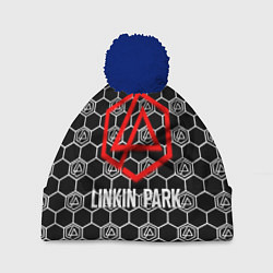 Шапка c помпоном Linkin park logo pattern