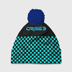 Шапка c помпоном Crysis logo crytek