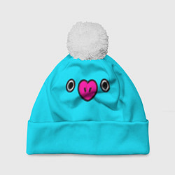 Шапка с помпоном BT21-Mang, цвет: 3D-белый