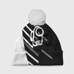Шапка с помпоном Among us pattern sport, цвет: 3D-белый