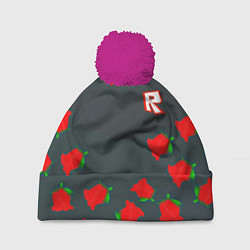 Шапка с помпоном Roblox rose, цвет: 3D-малиновый