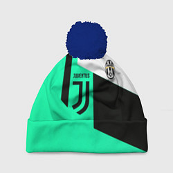 Шапка с помпоном Juventus geometry, цвет: 3D-тёмно-синий