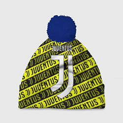 Шапка с помпоном Juventus pattern fc, цвет: 3D-тёмно-синий