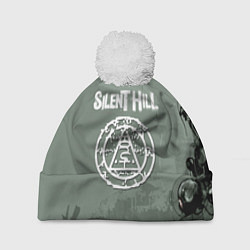 Шапка с помпоном Silent hill тёмная материя, цвет: 3D-белый