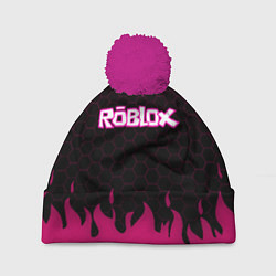 Шапка с помпоном Roblox fire pink, цвет: 3D-малиновый