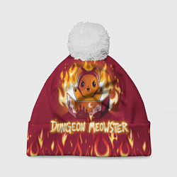 Шапка с помпоном Mr DnD Meowster, цвет: 3D-белый