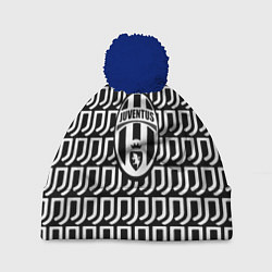 Шапка с помпоном Juventus fc pattern, цвет: 3D-тёмно-синий