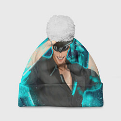 Шапка с помпоном Годжо Сатору в виде ковбоя, цвет: 3D-белый