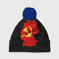 Шапка с помпоном Материк СССР, цвет: 3D-тёмно-синий