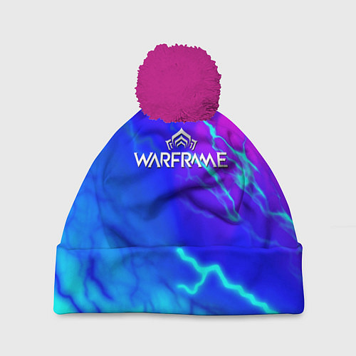 Шапка c помпоном Warframe neon storm / 3D-Малиновый – фото 1