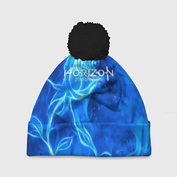 Шапка c помпоном Horizon zero dawn flower